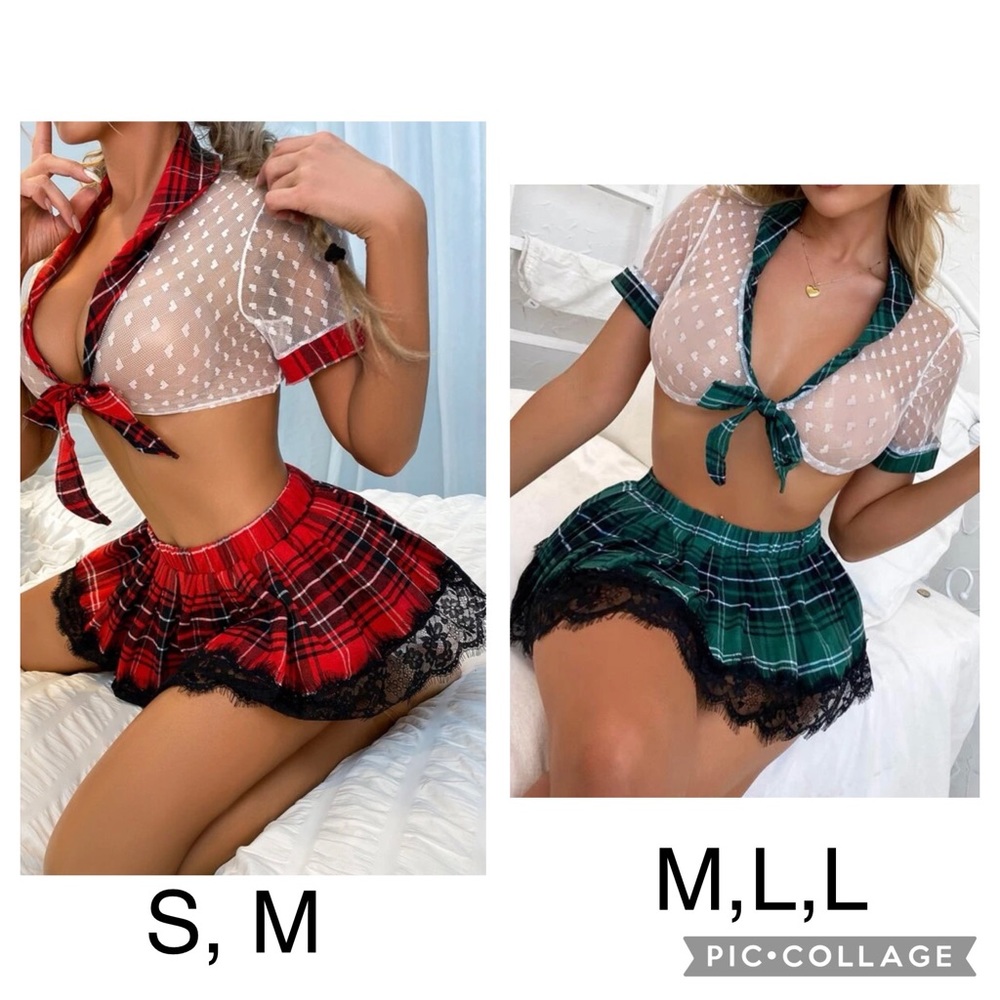 Lingerie School Girl Set